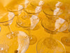 Vintage Etched Wheat Crystal 35-Piece Barware Set — Circa 1940s-1960s