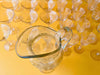 Vintage Etched Wheat Crystal 35-Piece Barware Set — Circa 1940s-1960s