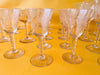 Vintage Etched Wheat Crystal 35-Piece Barware Set — Circa 1940s-1960s