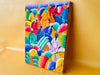 Haitian Naive Art Market Scene Painting — Signed "Kiro" Original Canvas