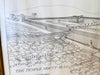 Vintage Temple Mount 70 AD Jerusalem Reconstruction Print — Framed