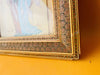 Vintage Persian Qajar-Style Miniature Painting — Khatam Marquetry Frame