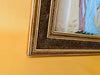 Vintage Persian Qajar-Style Miniature Painting — Khatam Marquetry Frame