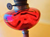 Antique Working Oil Lamp Lempereur and Bernard Cranberry Glass