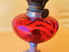 Antique Working Oil Lamp Lempereur and Bernard Cranberry Glass