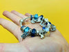 Authentic Pandora Silver Bracelet with 24 Charms - Original Box & Documents Included