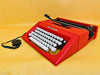 Working Olivetti College Typewriter | Bold Racing Red | Portable QWERTY Typewriter  (1970s)