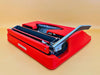 Silver-Reed SR 10 Portable Typewriter - Working 1970s Manual - Red with Case