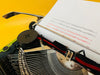Typing sample from Niaga 280 DL manual typewriter showing print quality black ink on paper
