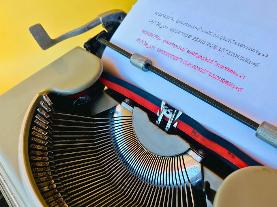 Working Hispano Olivetti Studio 46 | Rare Glass Keys | Sage Green