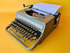 Working Hispano Olivetti Studio 46 | Rare Glass Keys | Sage Green