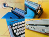 Working Typewriter Maritsa 11 Blue Spanish Qwerty With Case