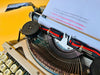 Nippo P-200 Portable Typewriter - Working 1970s Manual Machine - Beige with Case