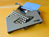 Nippo P-200 Portable Typewriter - Working 1970s Manual Machine - Beige with Case