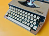 Nippo P-200 Portable Typewriter - Working 1970s Manual Machine - Beige with Case