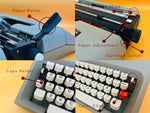 1970s Olivetti Lettera 35 Typewriter | Professional Gray Design | Fully Working QWERTY