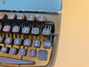 Rheinmetall KsT Typewriter – 1960 Blue Portable Manual Metal Typewriter