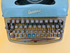 Rheinmetall KsT Typewriter – 1960 Blue Portable Manual Metal Typewriter