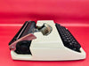 MOffice Deluxe 1300 Typewriter – 1970s White Manual Typewriter with Case
