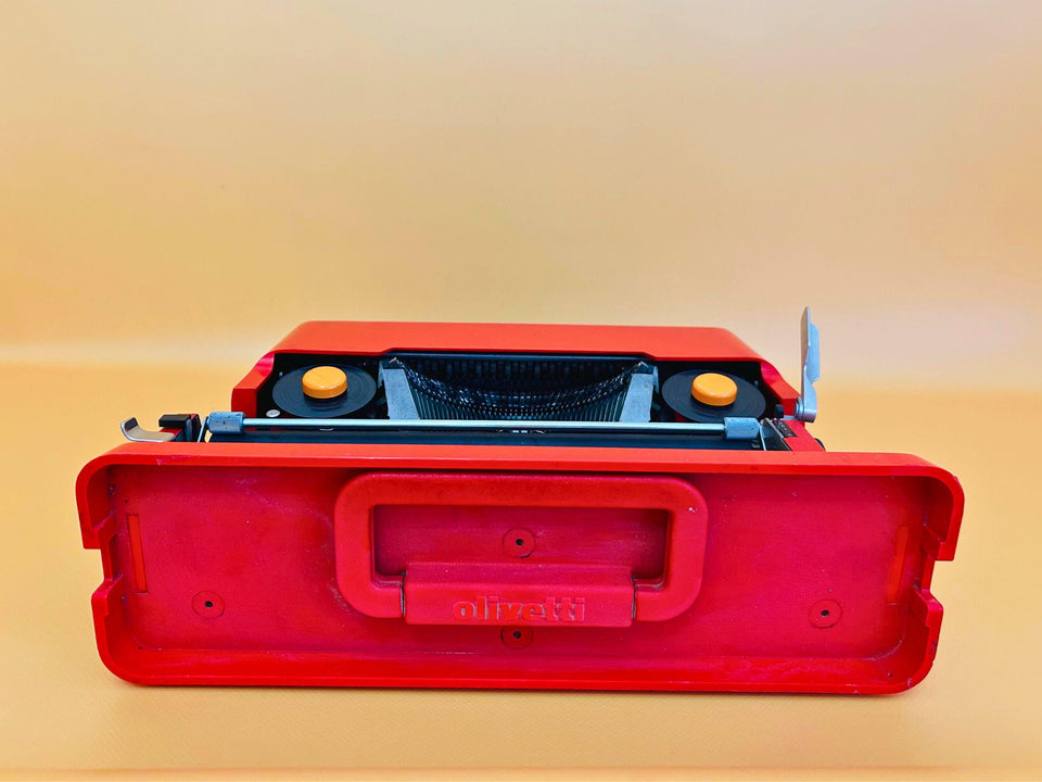 Vintage Red Olivetti Valentine | Ettore Sottsass Design | Fully Working QZERTY Manual