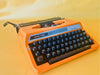Silver Reed 280 | Safety Orange | The Ultimate 1970s Metal Pop-Art Icon