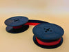 Universal typewriter ribbon spool detail black red ink