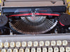 Princess Typewriter (1970s) – Beige Portable Manual Typewriter with Leather Case