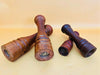 Vintage Marlux pepper grinder set 4-piece wooden mills