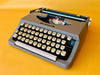 Brother gray portable typewriter