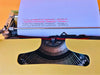 Olivetti Pluma 22 typing sample QWERTY typeface green typewriter
