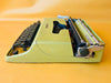 Olivetti Pluma 22 Green Typewriter - 1970s Italian Design - Working QWERTY with Case