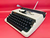 MOffice Deluxe 1300 white portable typewriter QWERTZ