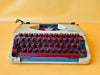Working Olympia Splendid 33 Typewriter | Rare Red Keys | 1960s with Case