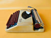 Working Olympia Splendid 33 Typewriter | Rare Red Keys | 1960s with Case