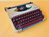 Working Olympia Splendid 33 Typewriter | Rare Red Keys | 1960s with Case