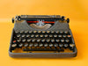 Vintage Continental Klein 1930s Typewriter | Fully Working QWERTY Manual | German Engineering Black (Copy)