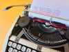 Working White Hermes Baby Typewriter | Swiss Ultra-Portable Typewriter with Case