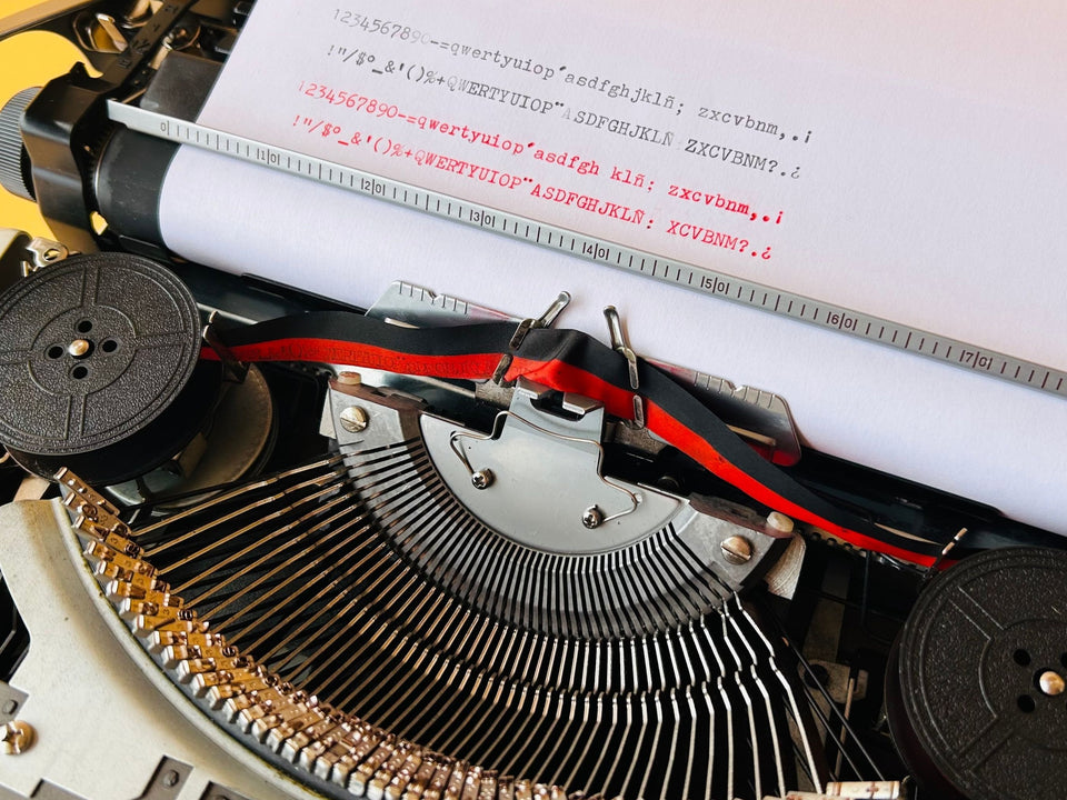 Working Brother Deluxe 250 TR Typewriter | White & Black | Case
