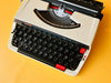 Crisp black and red ink type sample produced by this professionally revised Brother Deluxe 250 TR Japanese portable.