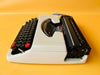 Working Brother Deluxe 250 TR Typewriter | White & Black | Case