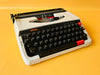 Working Brother Deluxe 250 TR Typewriter | White & Black | Case