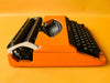 Working Orange Silver Reed Typewriter | Japanese Portable | SN: 91785461