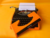 Working Orange Silver Reed Typewriter | Japanese Portable | SN: 91785461