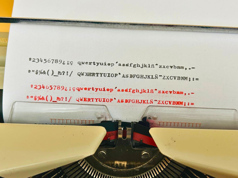 Crisp type sample produced by this professionally revised Maritsa 22, verified by serial number 22027654.