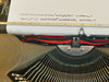 Crisp type sample produced by this professionally revised 1960s Hermes Baby, showing the legendary Swiss precision alignment.