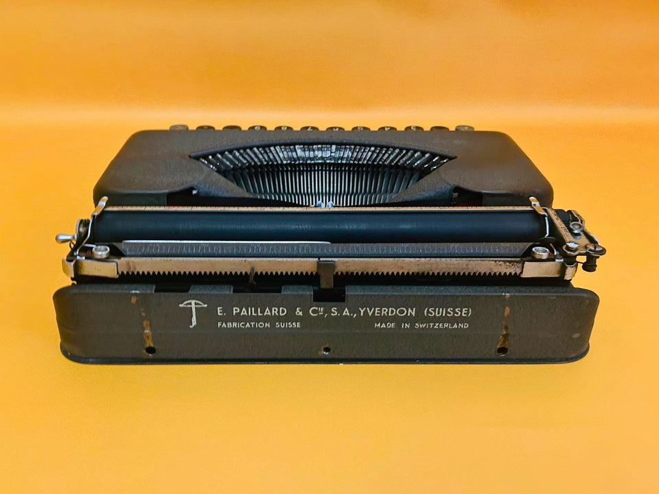 Working Hermes Baby Metal Typewriter | 1960s Swiss QWERTY with metal Case