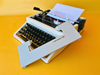 Working Typewriter Underwood 310 Gray and White with Case