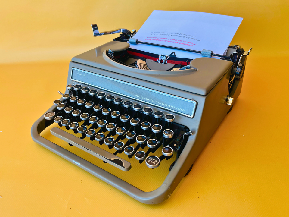 Hispano Olivetti Studio 46 | Sage Green | Noir Edition with Vintage Patina
