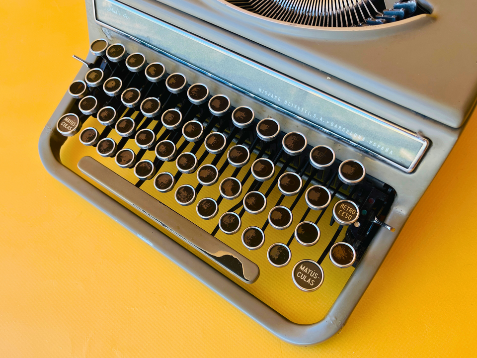 Hispano Olivetti Studio 46 | Sage Green | Noir Edition with Vintage Patina