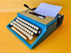 Olivetti Lettera 31 | Mediterranean Blue | Complete with Original Olivetti Bag